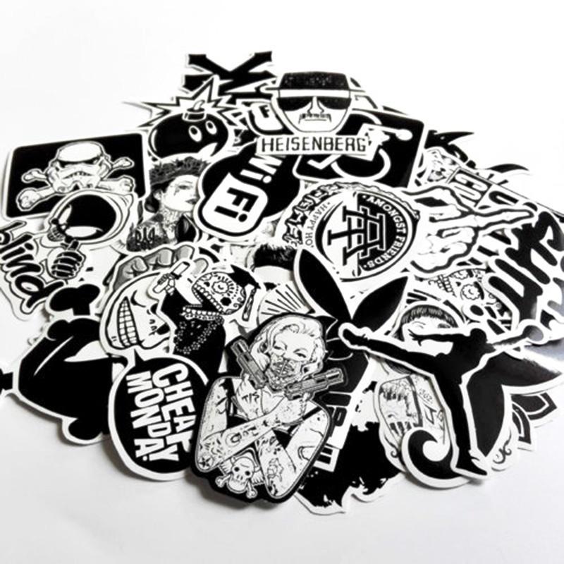 Skateboard Sticker Set 60 Stück Skateboard Vinyl Aufkleber Skate Graffiti Laptop Auto LS