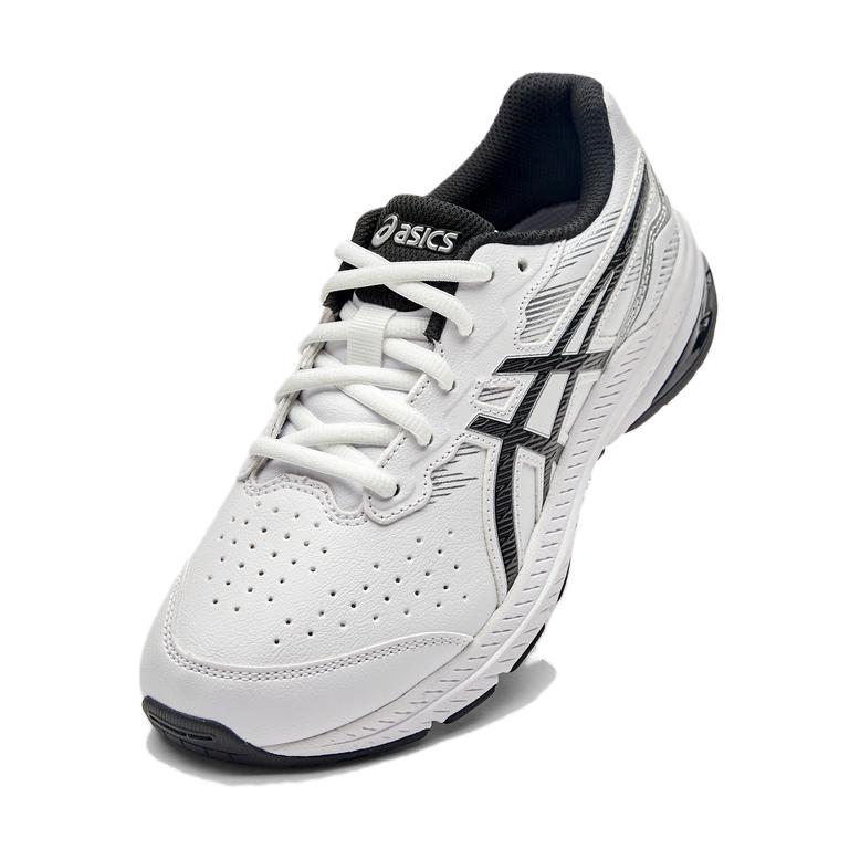 ASICS Abrasion Resistant Rebound Breathable Support Kids' Running Shoes White Black Unisex 1134A016-118