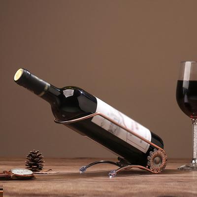 Metall Weinregal Ständer Flaschenhalter Lagerung Hochzeit Party Dekor Ornament Geschenk