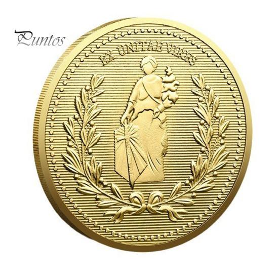 

Монета Льва, счастливый жетон, двусторонняя монета с гравировкой богини-льва, металлический коллекционный реквизит для фильмов, монета для коллекционеров и любителей кино золотистый