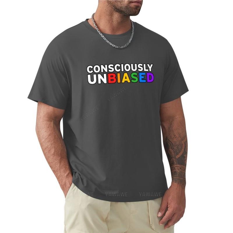 consciously unbiased t shirt TShirt Short sleeve tee black t shirts oversized t shirts fruit of the loom mens t shirts