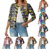 Women's Fashionable, Casual, Comfortable Halloween Print Cardigan Jacket