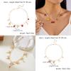 Handcrafted Alloy Necklace With Shell And Cherry Charm For Summer Vacation Wear