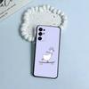 F-Funny Duck Soft Silicone Case for Samsung S25, S24, S21, S22, S23, S30, Ultra, S20, Plus, FE, Lite-Black