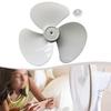 12Inch 3 Leaves Plastic Fan Blade Electric Fan Accessories Household Standing Pedestal Fan Blade Table Fanner With Nut Cover
