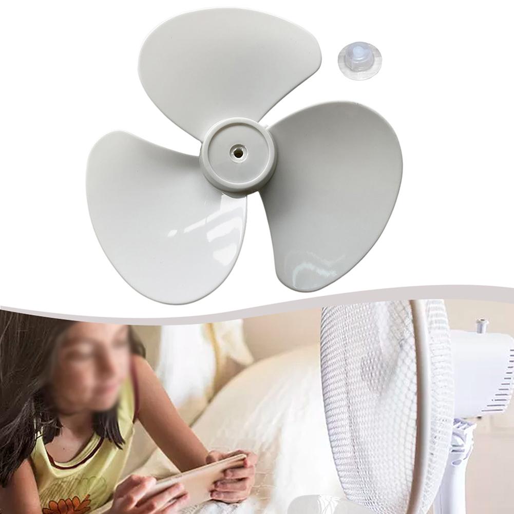 12Inch 3 Leaves Plastic Fan Blade Electric Fan Accessories Household Standing Pedestal Fan Blade Table Fanner With Nut Cover