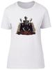 Gothic Skeleton Womens T-Shirt Living Dead Grave Halloween Skull Ladies Gift Tee