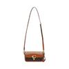 Coach Studio Baguette 20 Metal Logo Monogram Print Faux Leather Shoulder Bag Small Women Shoulder Bag Brown CR798-B4V6