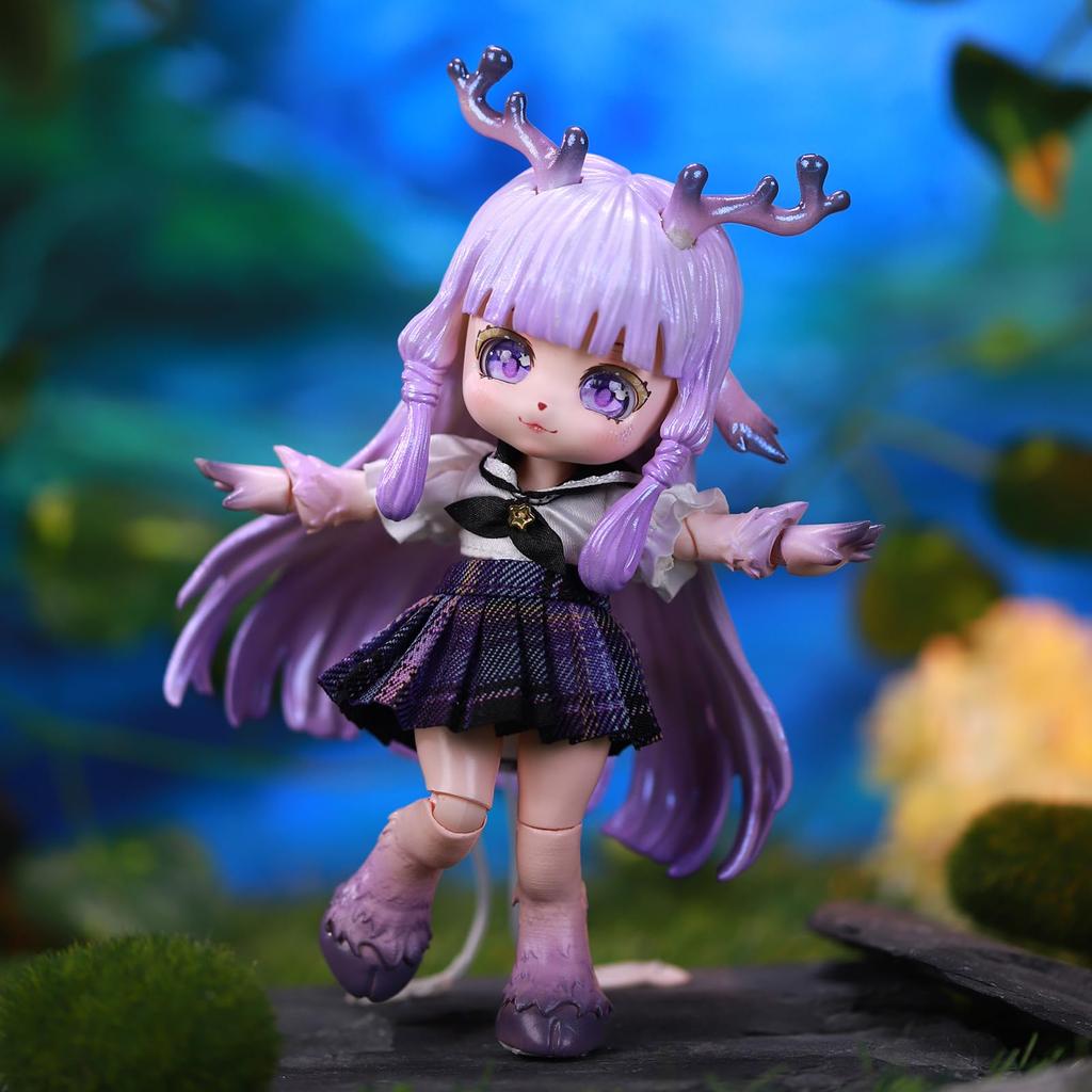 ICY Fortune Days 14cm Lalka BJD Seria Zwierzęca Lalka Wykonana z PCV Idealna do DIY i Lalka Dziewczęca - Zestaw, & ABS, Prezenty, Dekoracja, Ćwiczenia, Kolekcje,