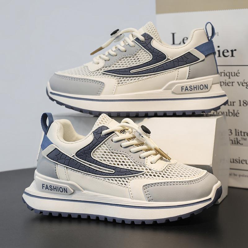 2025 Spring New Children's Dad Shoes Single Net Light Leisure Sports Classmates Versatile Trend Boys Running Shoes
