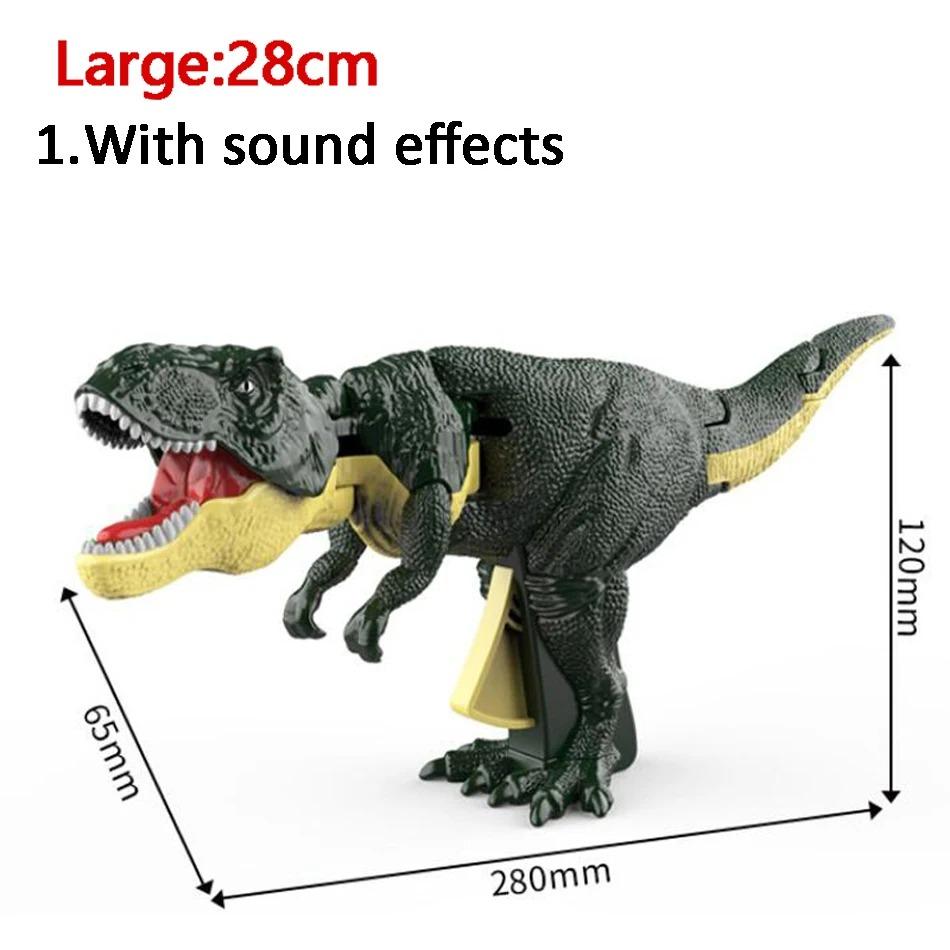 Dinosaurs Zazaza Press Dinosaurs Zaza Toy with Sound Children's Fidget Toys Decompression Toy Telescopic Swing Dino Model Kids