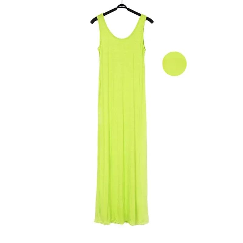

Платье-майка с открытой спиной и рукавами, женские тонкие длинные облегающие платья миди XL зелёный