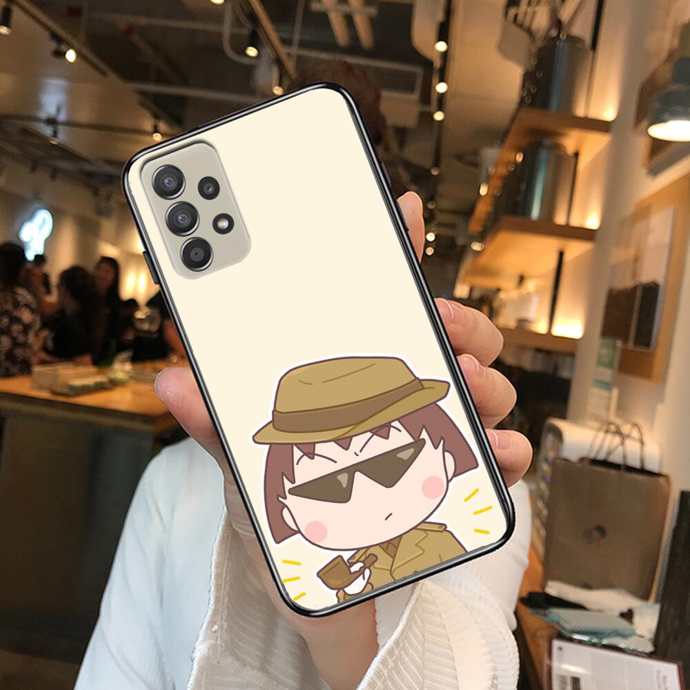 

TOPLBPCS Chibi Maruko Phone Case Hull For Samsung Galaxy A70 A50 A51 A71 A52 A40 A30 A31 A90 A20E 5G a20s Black Shell Art Cell C Galaxy A21S