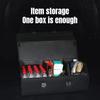 Car Cargo Organizer Trunk Storage Organizer Car Waterproof Leather Container Folding Cargo Storage Box For SUV Sedan Amagi