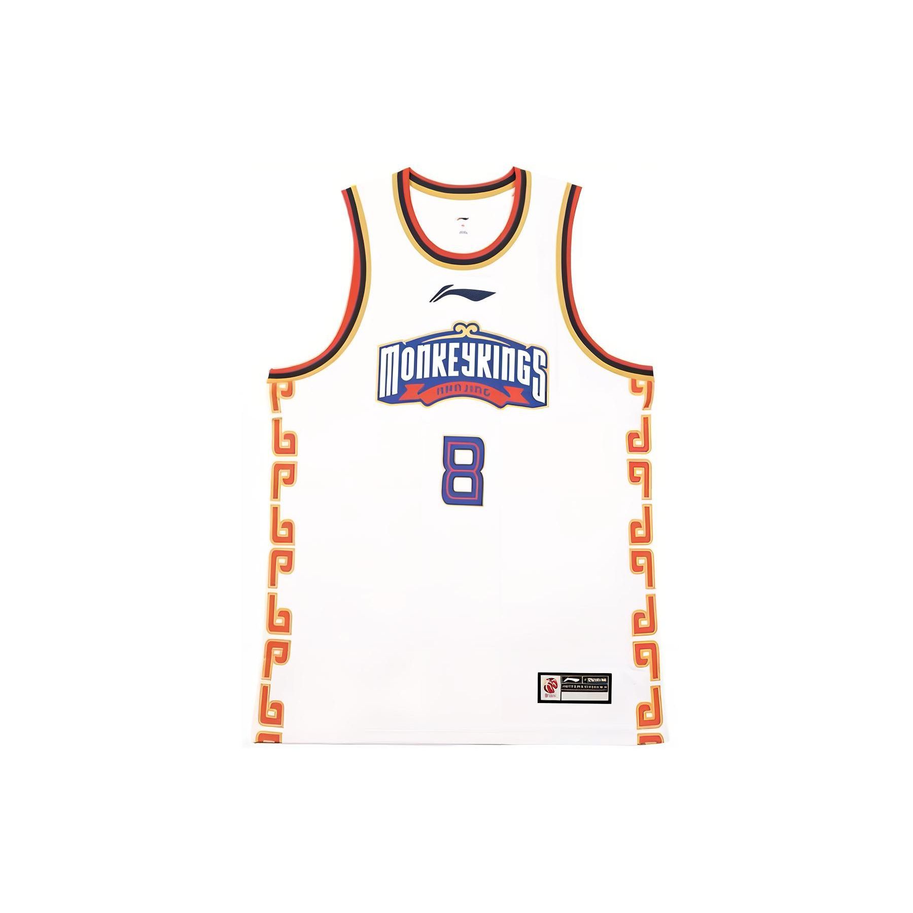 Li Ning Cba Нанкин Тунси Ванг Ланьци 8 Баскетбольная майка Мужская майка AAYT549-1 3XL