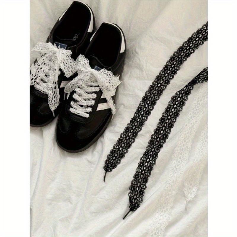 Lace Bow Shoelaces, 120cm For Casual Sports Sneakers Accessory For Women Men Sneakers Shoes, Casual Shoes, White Shoes, Basketball Shoes