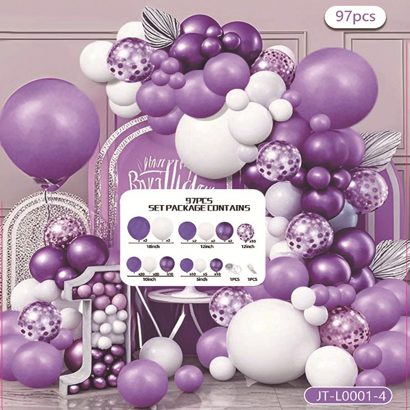 Opening Arch Balloon Chain Birthday Balloon Arrangement Decoration Party Package Set Premium Scene Supplies
