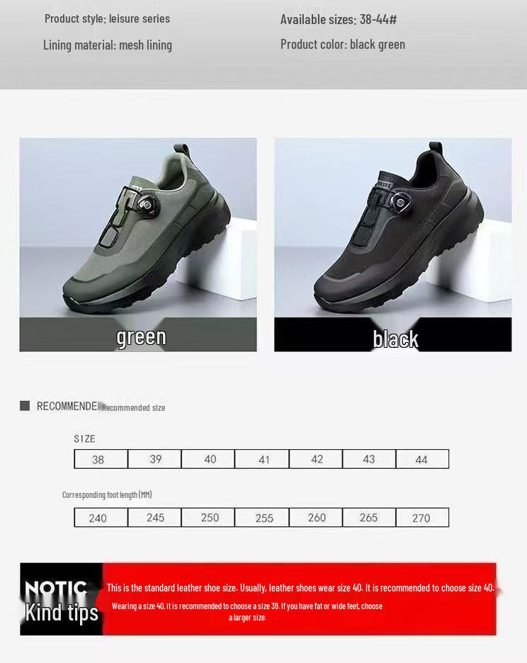 Men's Rotating Buckle Low-Top Casual Shoes - Spring/Autumn Collection