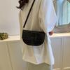 Stylish Pu Leather Saddle Bag For Women Trendy Street Style Crossbody Bag 2023