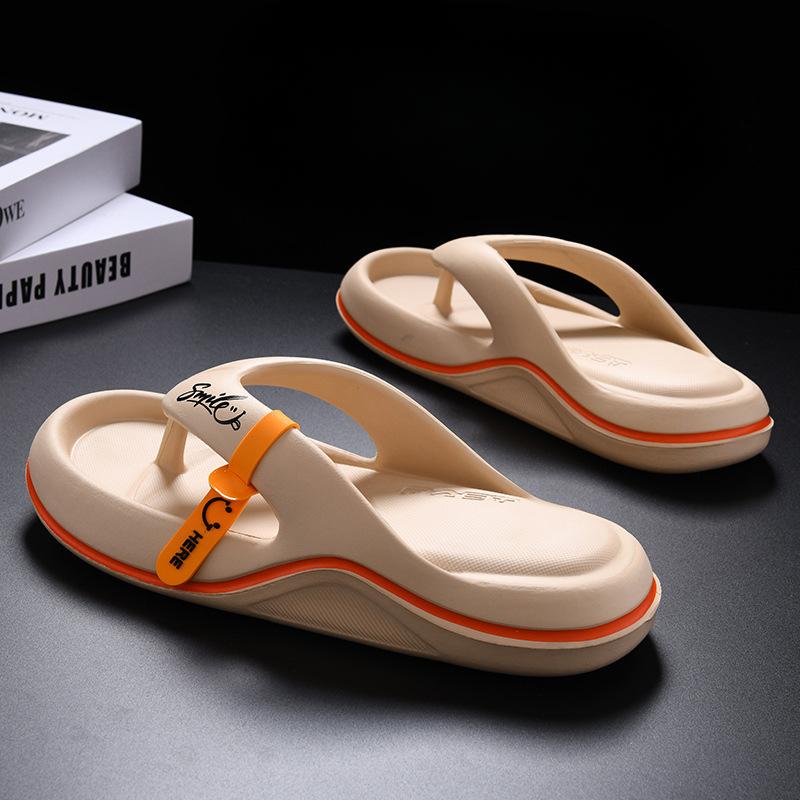 Fashion High Quality Thick Sole Men's Slippers Sandalias Summer Outside Eva Heeled Women's Sandals Slides Women's Slippers Flip Flops