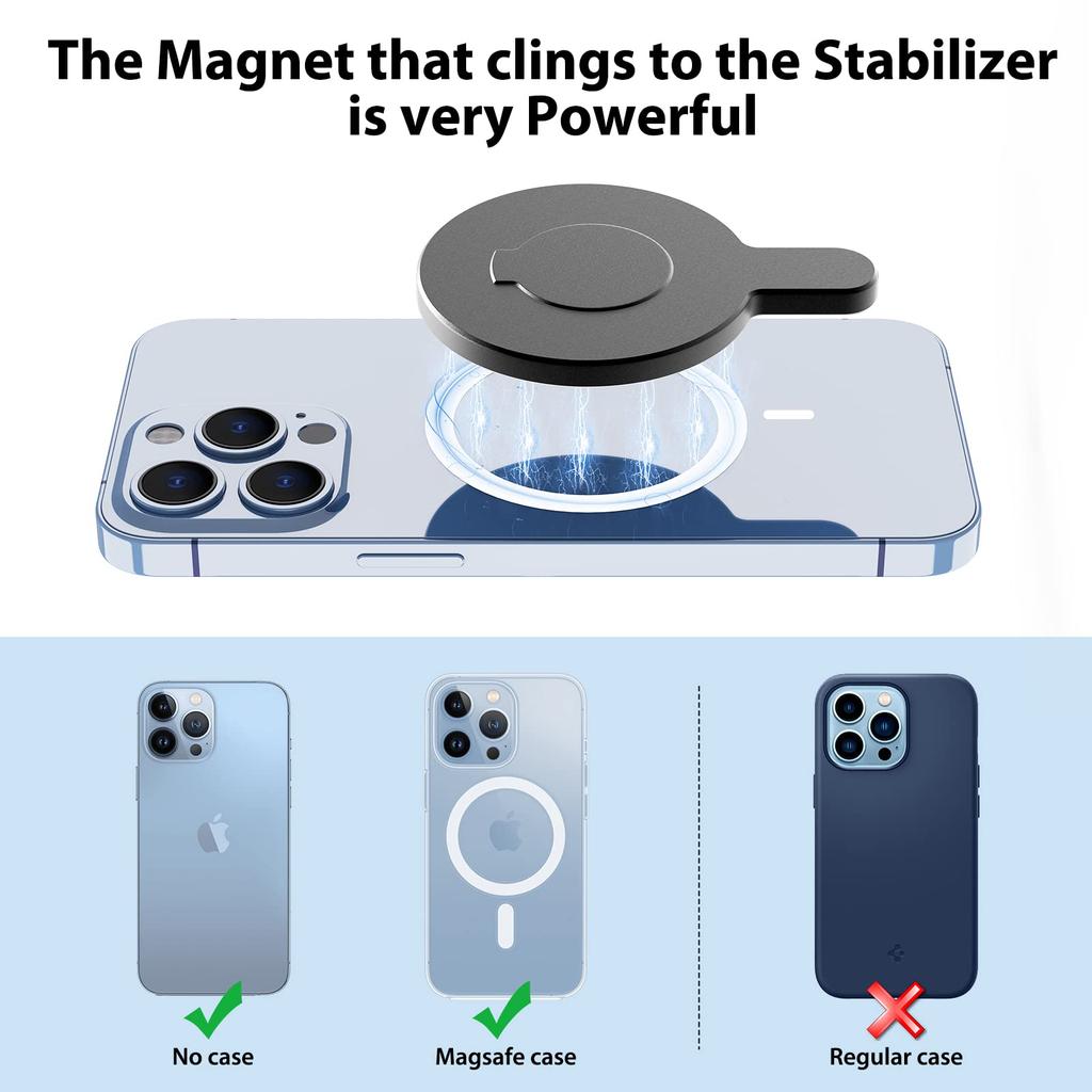for DJI OM 6 Magsafe Adapter Clamp, Compatible with Gimbal Stabilizer DJI Osmo Mobile 6, Also fits for DJI OM 5 4 SE