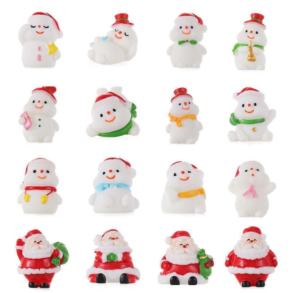 Garden Micro Landscape Home Decorations Miniature Snowman Xmas Tree Santa Claus Christmas Figurines