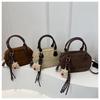 Women's Deerskin Suede Handbag - Vintage Bowling Crossbody Bag 2025 Trend