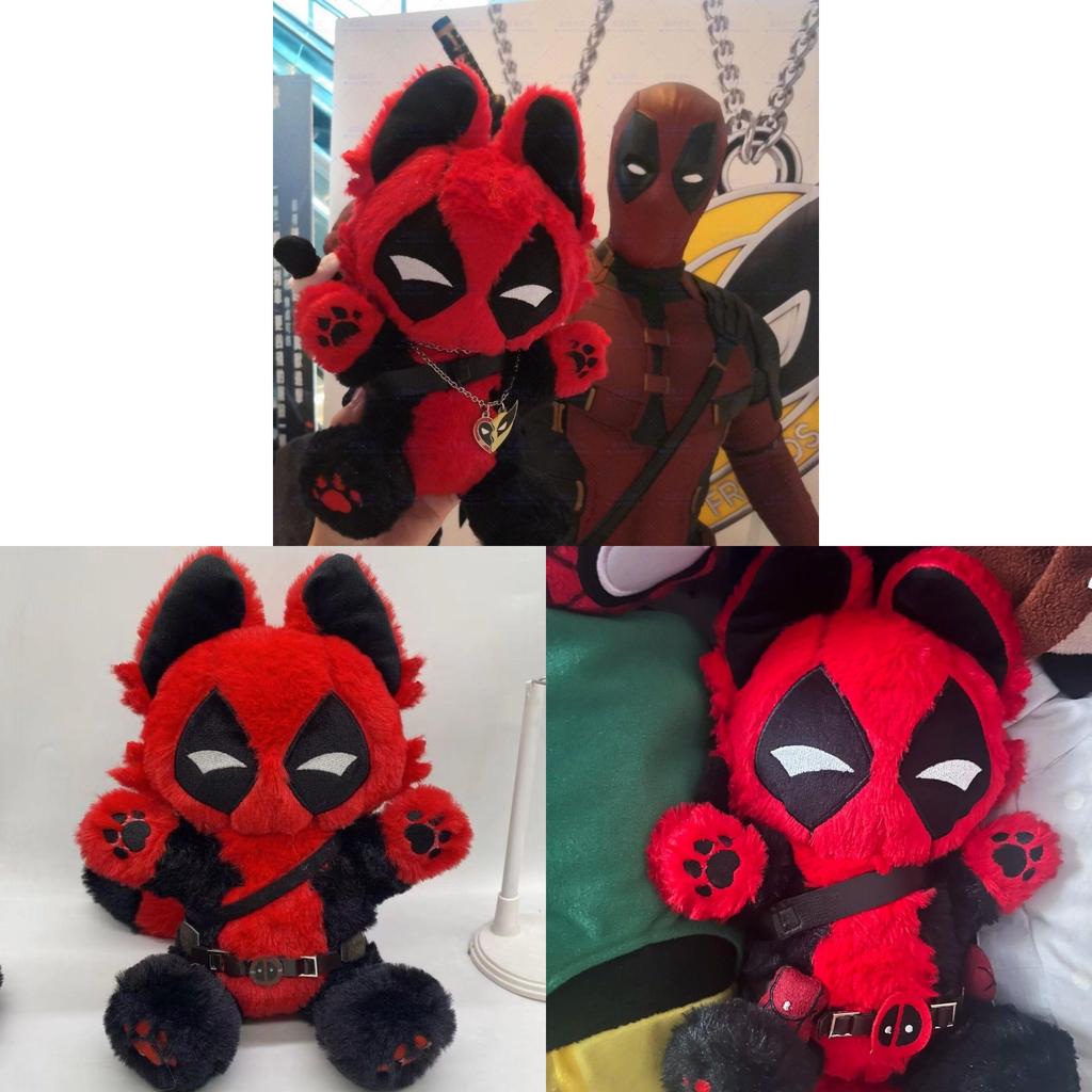 Pluszowa Lalka Deadpool 30cm Miękka Postać z Kreskówki Pluszowa Zabawka Dla Nastolatków i Dzieci
