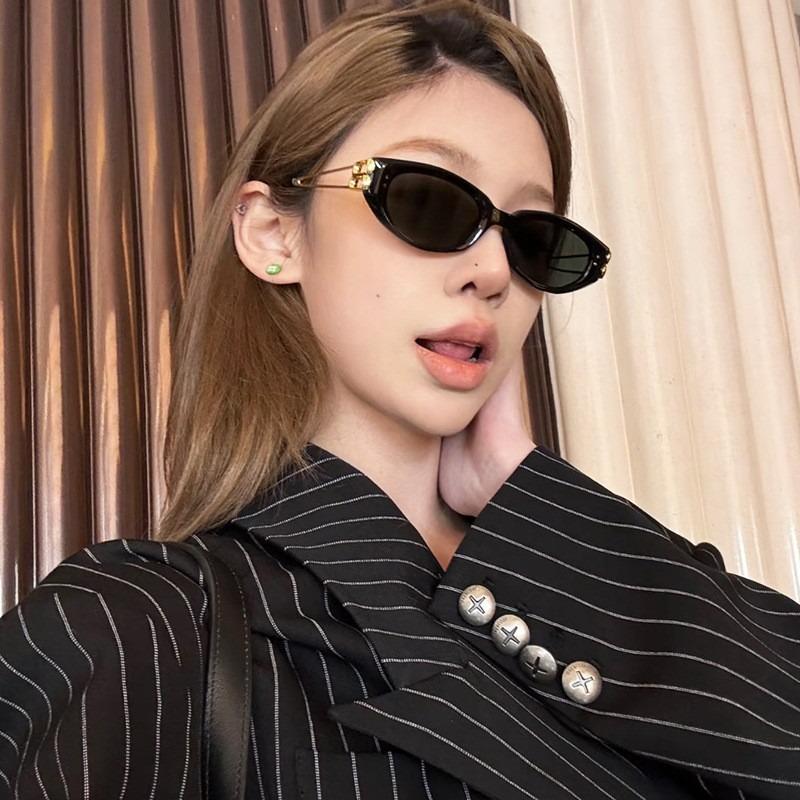 Cat Eye Sunglasses Kunst Casual Versatile Korean Version Women's Sunglasses Sunscreen Advanced Sense
