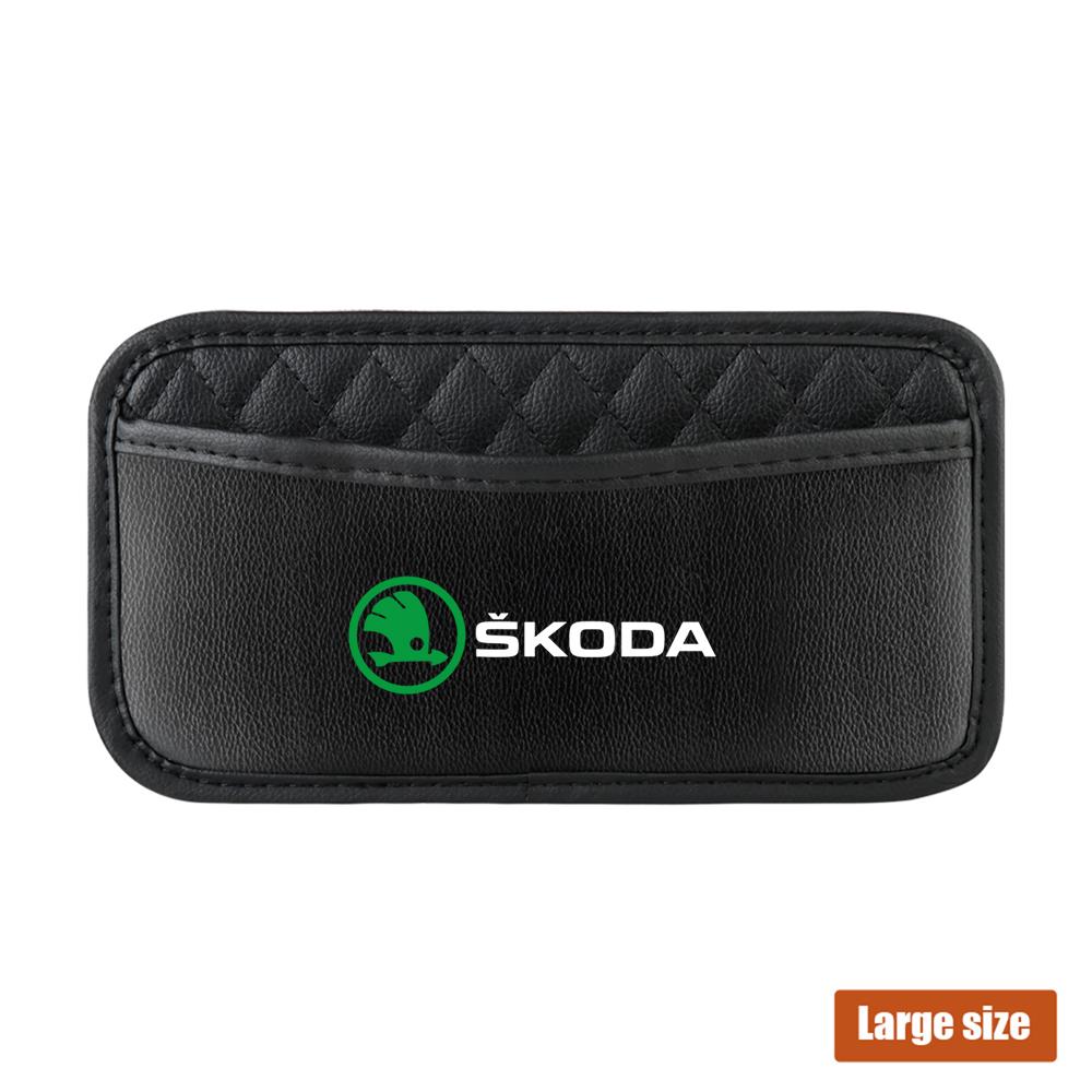 Car Storage Bags Seat Back Side Door Stowing Tidying Pocket For Skoda Octavia S Kodiaq Fabia Kamiq Karoq Rapid Scala Kami A7 VII