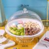 European Style Divided Acrylic Food Tray with Lid