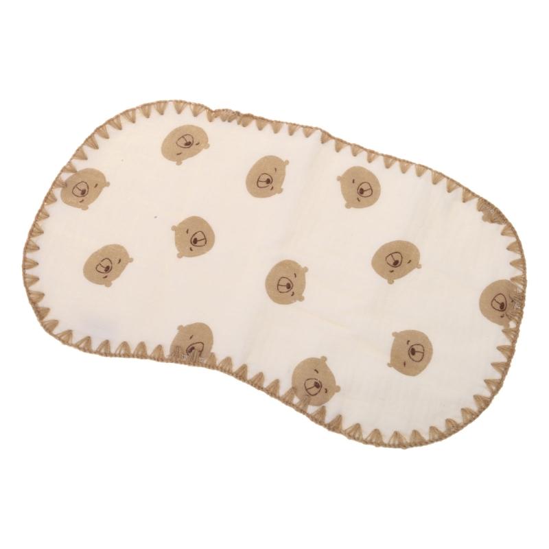

Newborns Cloud Pillows 10-Layer Cotton Gauzes Pillow 0-6 Month Baby Flat Pillows Soft & Breathable Saliva Towel
