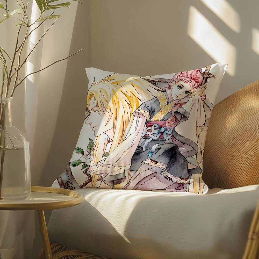 Beautiful Cool Comics The Twelve Kingdoms-K Pillow Case Silky elegant Comfort Sofa Bed  Invisible zipper Beach pillowcase