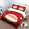 Santa Claus Red Bedding Set Bedding Duvet Cover Set Duvet Cover Pillowcases (1 * Duvet Cover 2 * Pillowcases, Without Duvet Insert)
