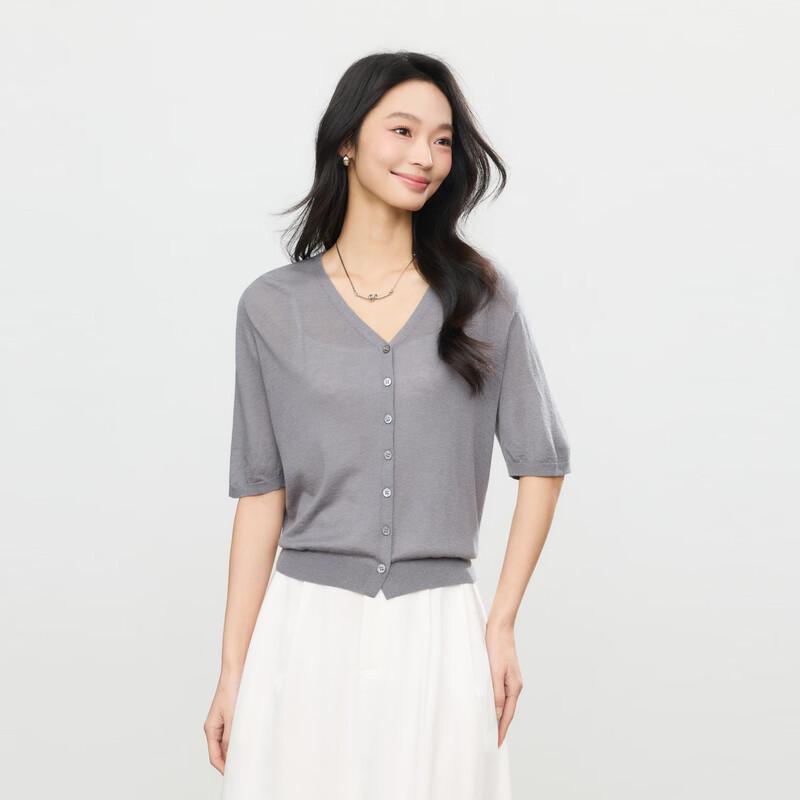 Elva  Island Women s Short Sleeve Knit Cardigan XL