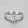 1 Carat D Color Moissanite Ring, Six-Prong Crown Design, 925 Sterling Silver, Light Luxury Jewelry