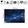 2D Starry Blue Galaxy Tapestry Nebula Print Wall Hanging Backdrop for Bedroom