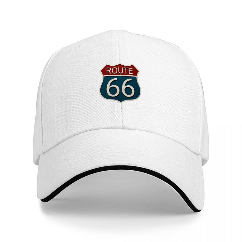 BERRETTO BASEBALL CLASSICO ROUTE NERO CON ICONICO DISEGNO EMBLEMA AUTOSTRADALE PER Unisex E DONNE ACCESSORIO STILE STRADALE