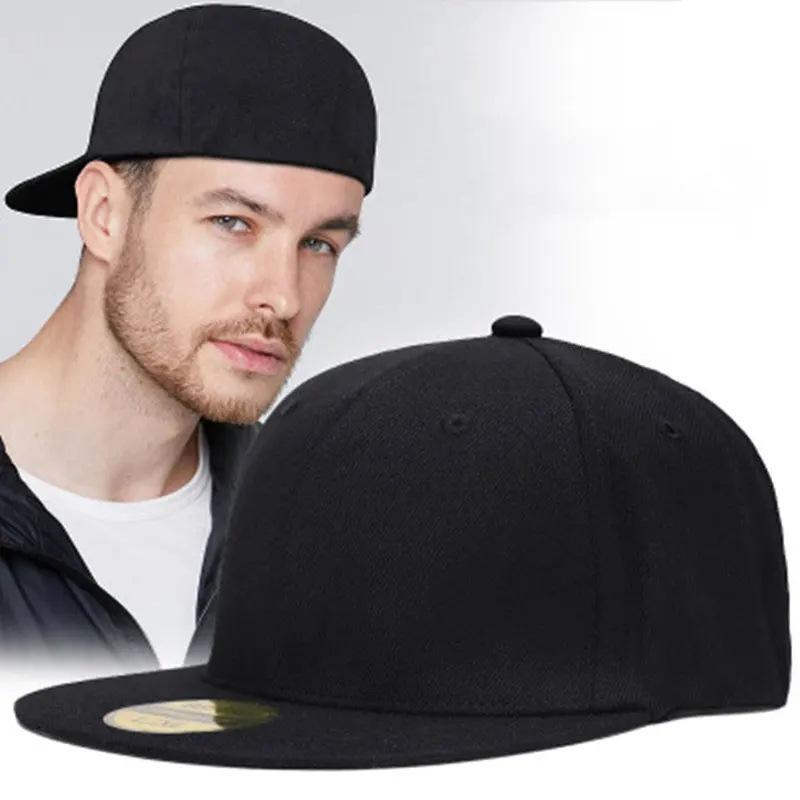

Fashion High Quality Baseball Cap Man Fitted Closed Full Mesh Outdoor Breathable Sports Cotton Sun Male TruckerHat Gorras Hombre 56-64CM