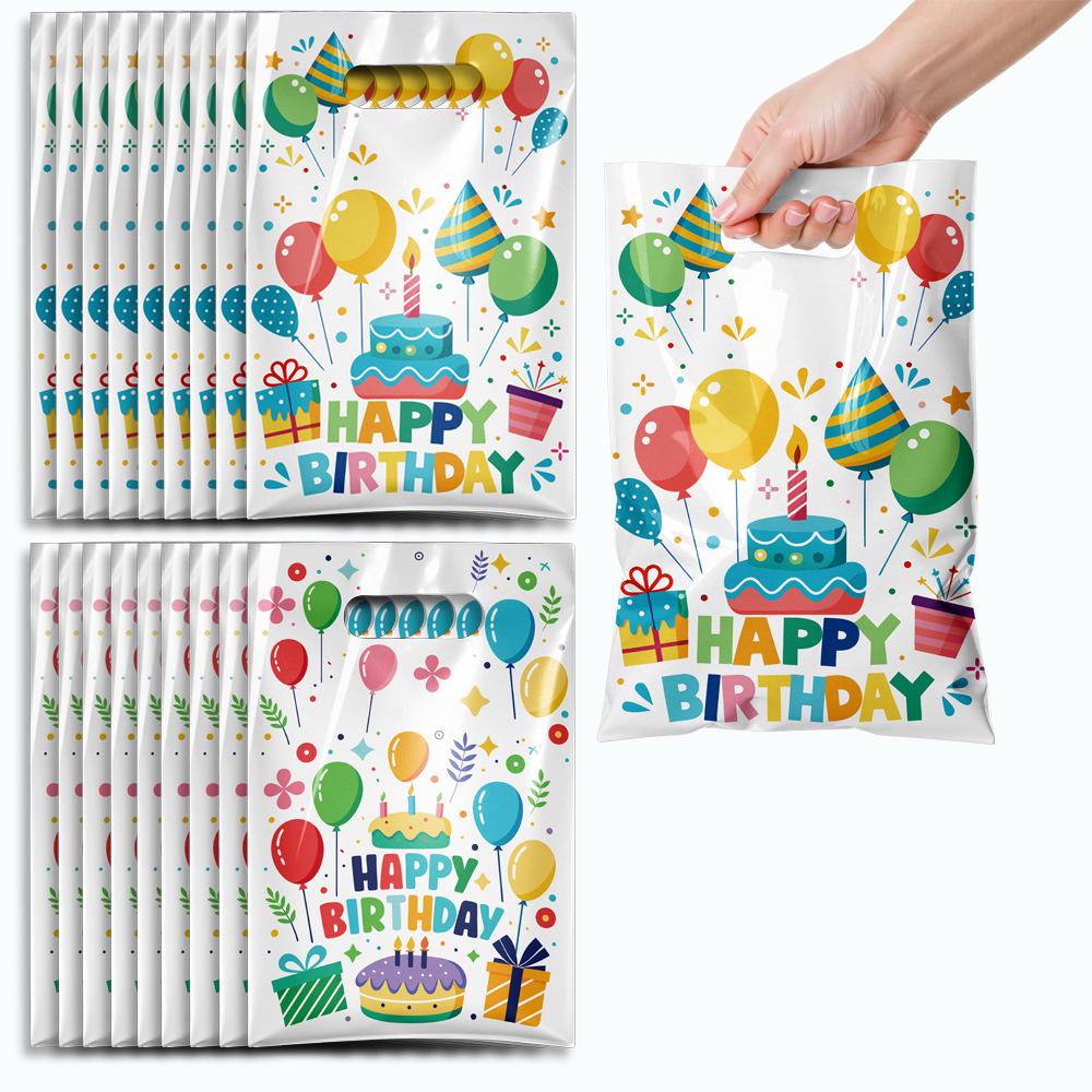 Pearlescent "Happy Birthday" Gift Tote Bag - Souvenir Packaging