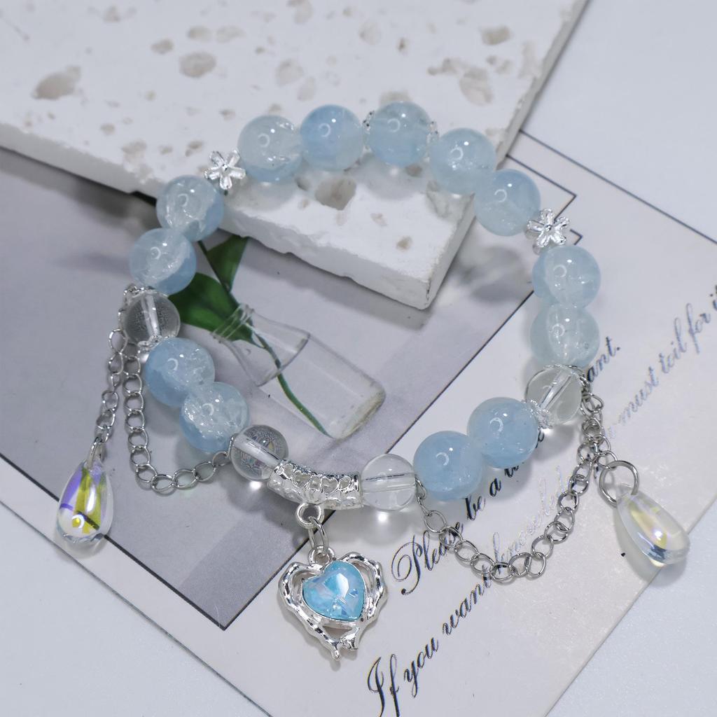 Mori Style Mermaid Crystal Bracelet – Versatile Niche Design for Women, Ideal for Students and Best Friends