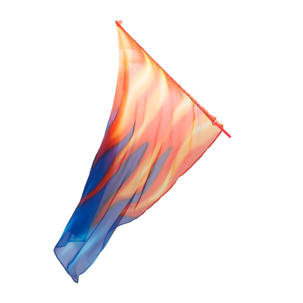 with Telescopic Sticks Semi-circular Flags Scalable Rods Dance Props