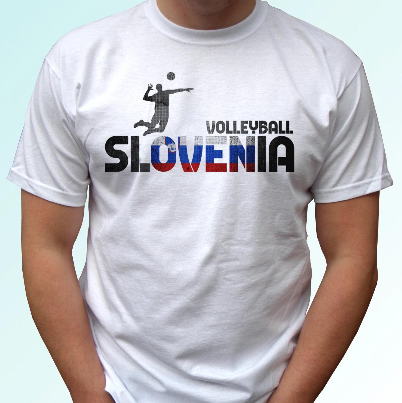 Slovenia volleyball kids boys T-Shirt flag top Slovene sport gift s s kids size 100