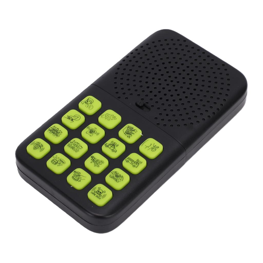 Sound Effects Machine 16 Funny Sounds Rechargeable Split Remote Control Prank Noise Maker Toy Black