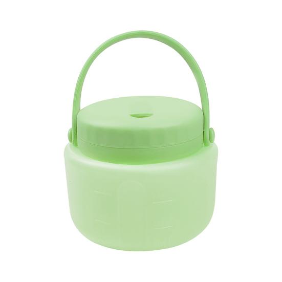 

500/1000/1500 мл Силиконовое ведро для льда с ручками Легко чистить Гладкая внутренняя стенка Моющееся ведро для льда 500ML зелёный