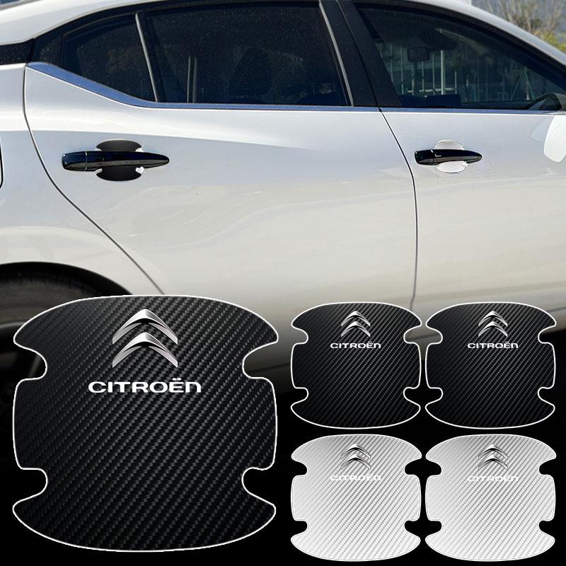 4PCS Anti Collision Protection Strip Car Door Handle Anti-collision Sticker For Citroen C1 C2 C3 C4 C4L C5 C6 C8 DS3 DS4 DS5 DS6 LS Berlingo Picasso