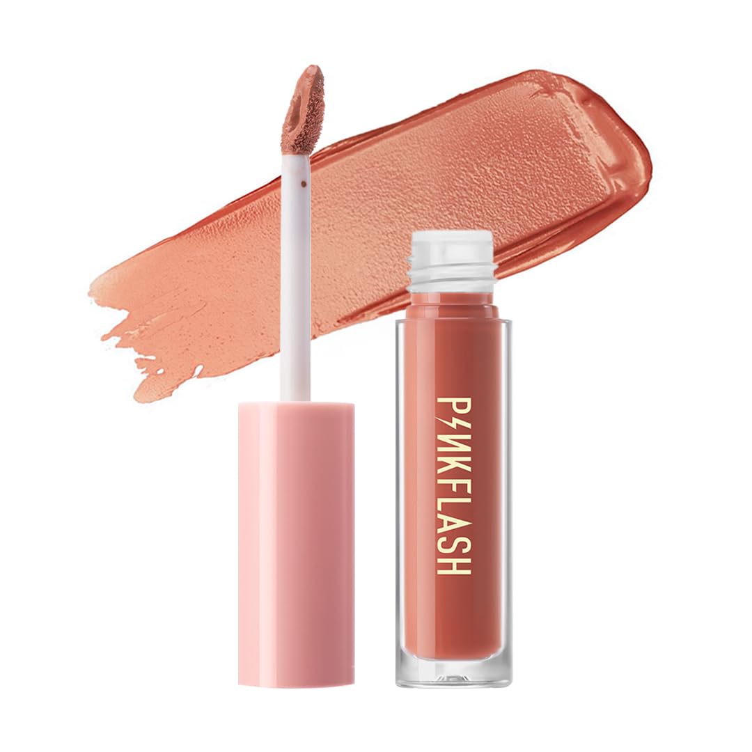 Pinkflash Melting Matte Lipcream - O02# | Ultra-Lightweight, High-Pigment & Non-Drying Liquid Lipstick | Smooth Matte Finish with All-Day Comfort