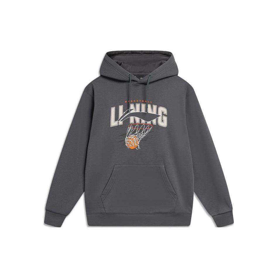 Li Ning Sports Fashion Collection Sweatshirt Men's Black Pine Gray AWDU969-3