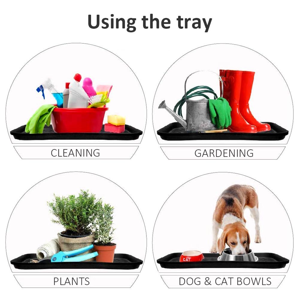 3 ks Omyvatelný podnos na boty Zahradní podložka na boty Multifunkční podnos pro rostliny Domácí mazlíčky Nářadí