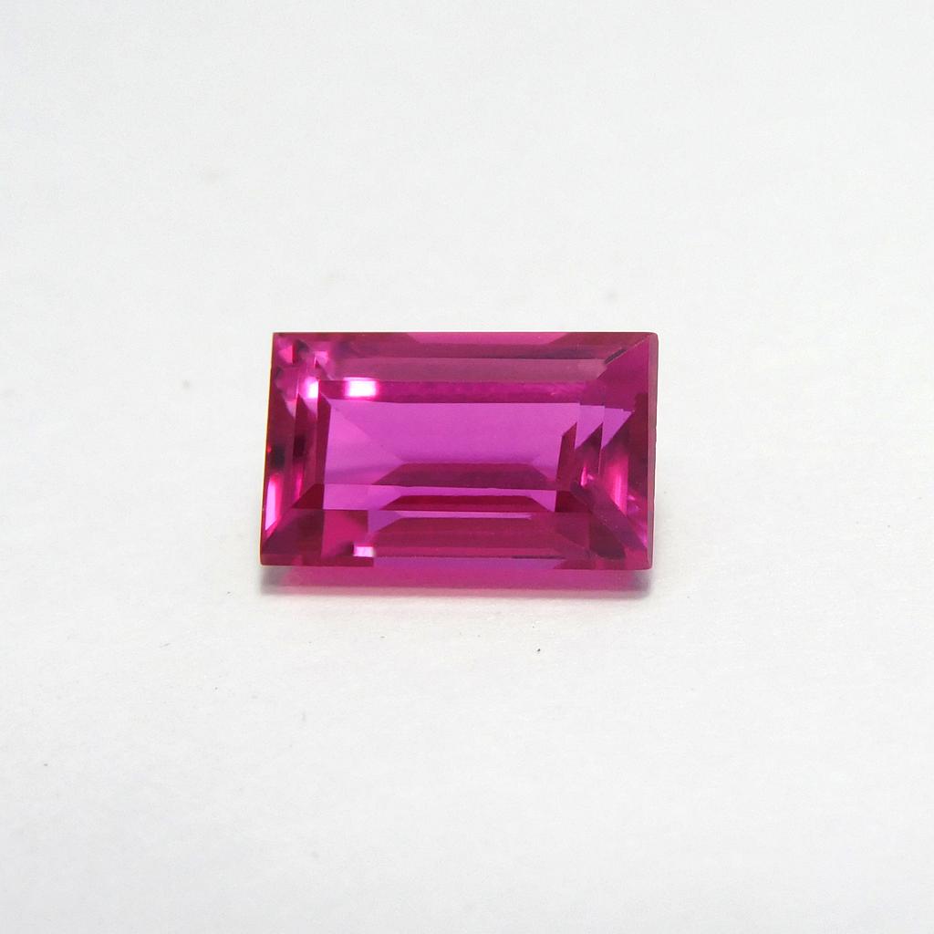 Rare Quality Natural Pink Ruby 5.75 Ct Emerald Cut Loose Gemstone CERTIFIED